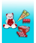 10” teddy bear , 2 Kon Mehndi ,Chori Set ,24 Pcs KitKat Chocolate